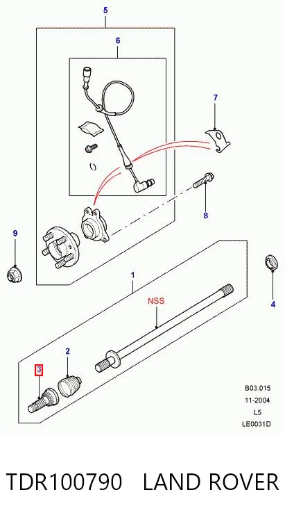 Junta homocinética externa dianteira Land Rover Discovery preço, a partir de 51,45 USD