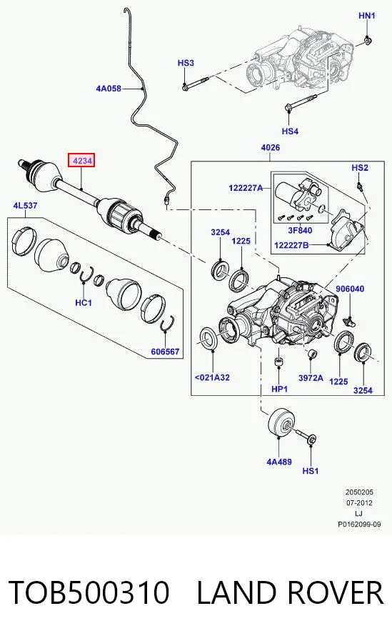 TOB500310 Land Rover