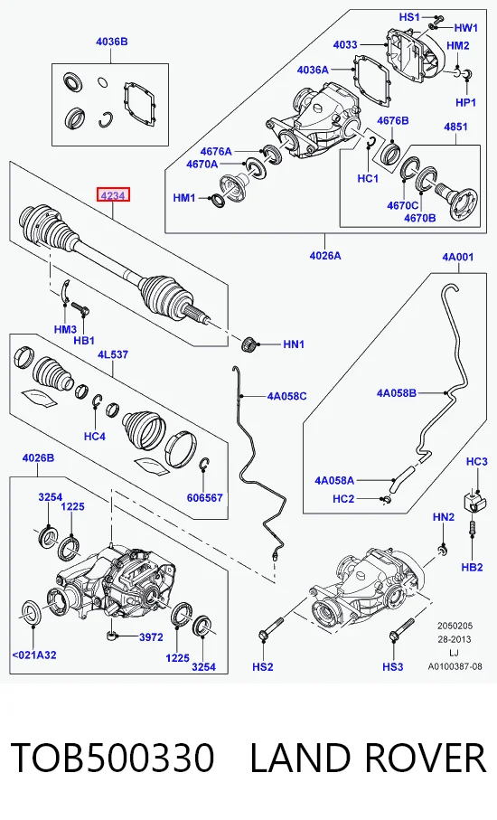 Compre Semieixo traseiro Land Rover Range Rover 3