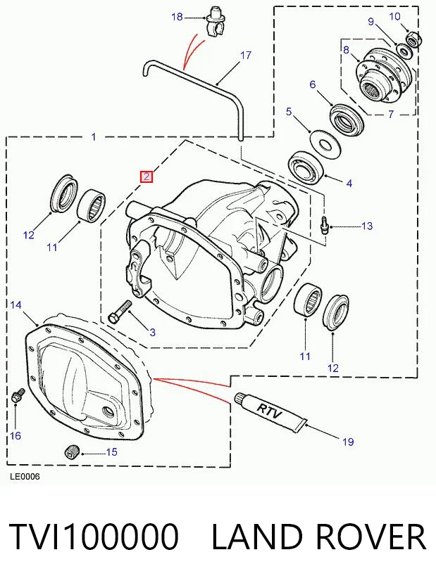 Compre Redutor do eixo traseiro Land Rover Freelander 1