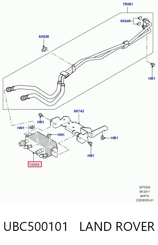 UBC500101 Land Rover