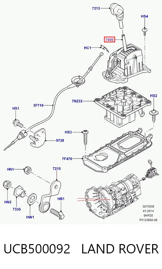 Mecanismo de mudança (ligação) para Land Rover Range Rover SPORT I L320