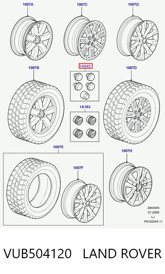 Compre Parafuso de roda Land Rover Range Rover 