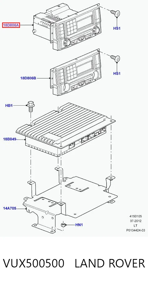 Aparelhagem de som (rádio AM/FM) Land Rover Range Rover SPORT I L320