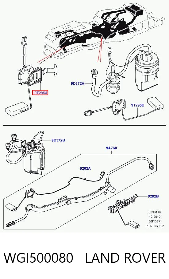 Sensor do nível de combustível no tanque Land Rover Range Rover I L320 ao melhor preço
