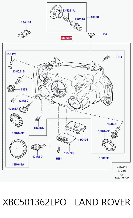  Luz direita Land Rover Range Rover III SUV (L322) (2002 - 2009) III