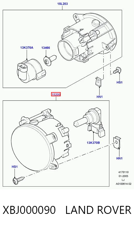 XBJ000090 Land Rover
