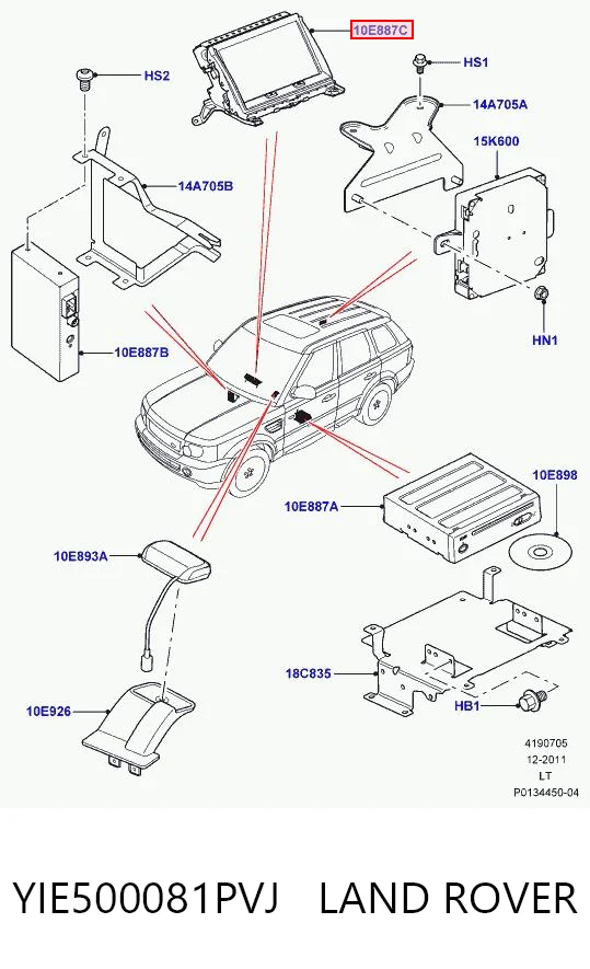 Mostrador multifuncional Land Rover 8H2210E889AC preço, a partir de 117,68 USD