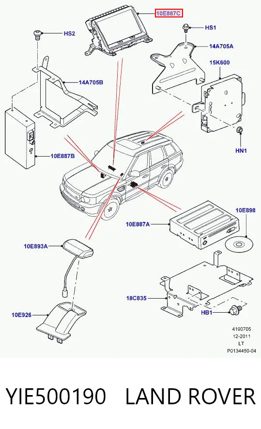 Mostrador multifuncional Land Rover 8H2210E889AC preço, a partir de 117,68 USD