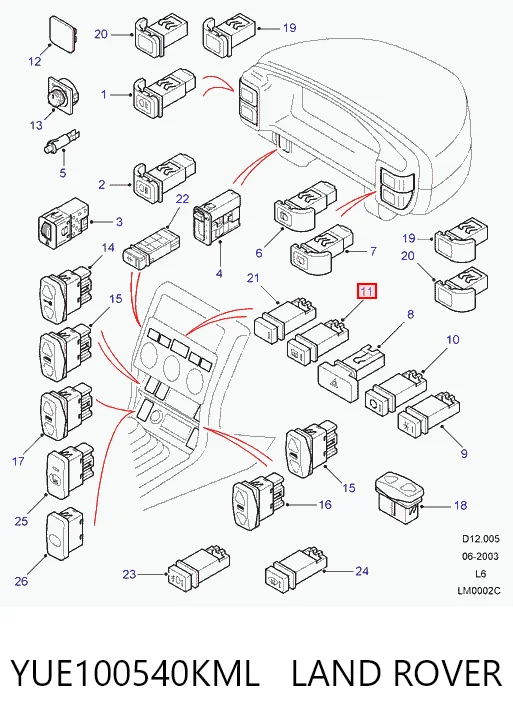 YUE100540KML Land Rover