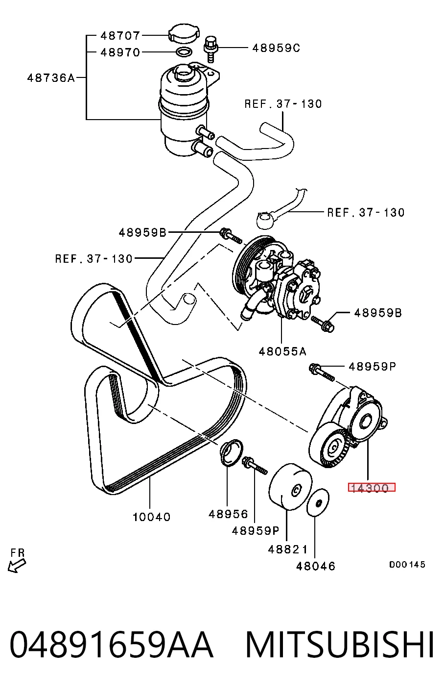 Compre 04891659AA Hyundai/Kia Reguladora de tensão da correia de transmissão