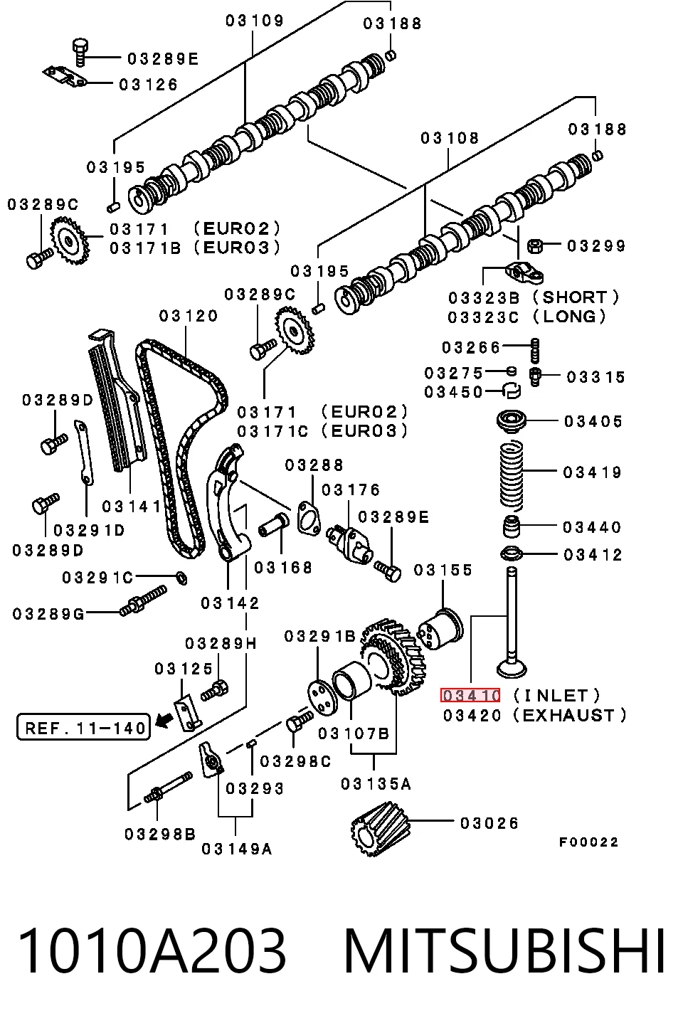 1010A203 Mitsubishi