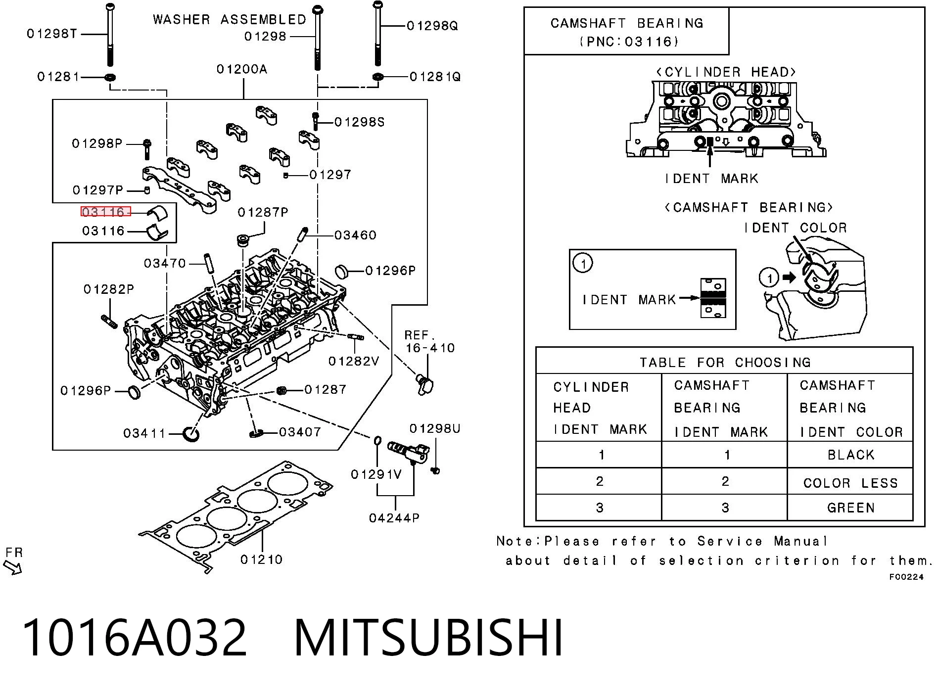 1016A032 Mitsubishi