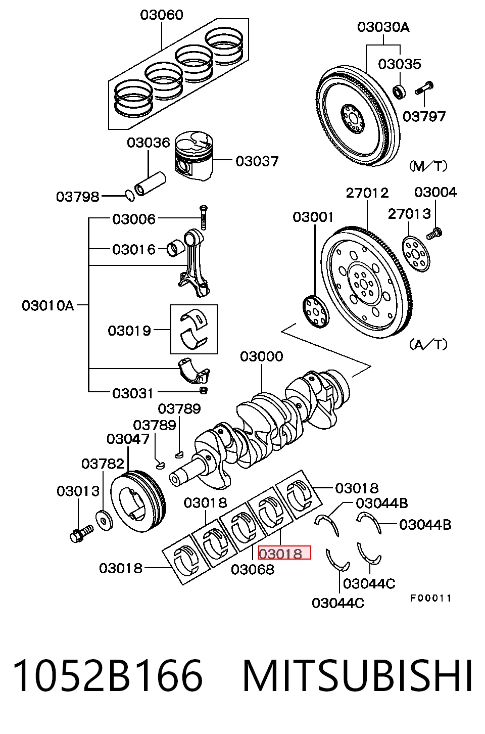 1052B166 Mitsubishi