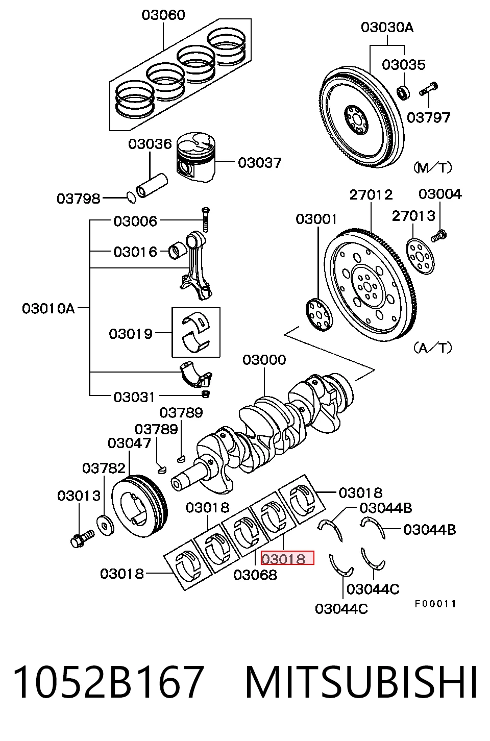 1052B167 Mitsubishi