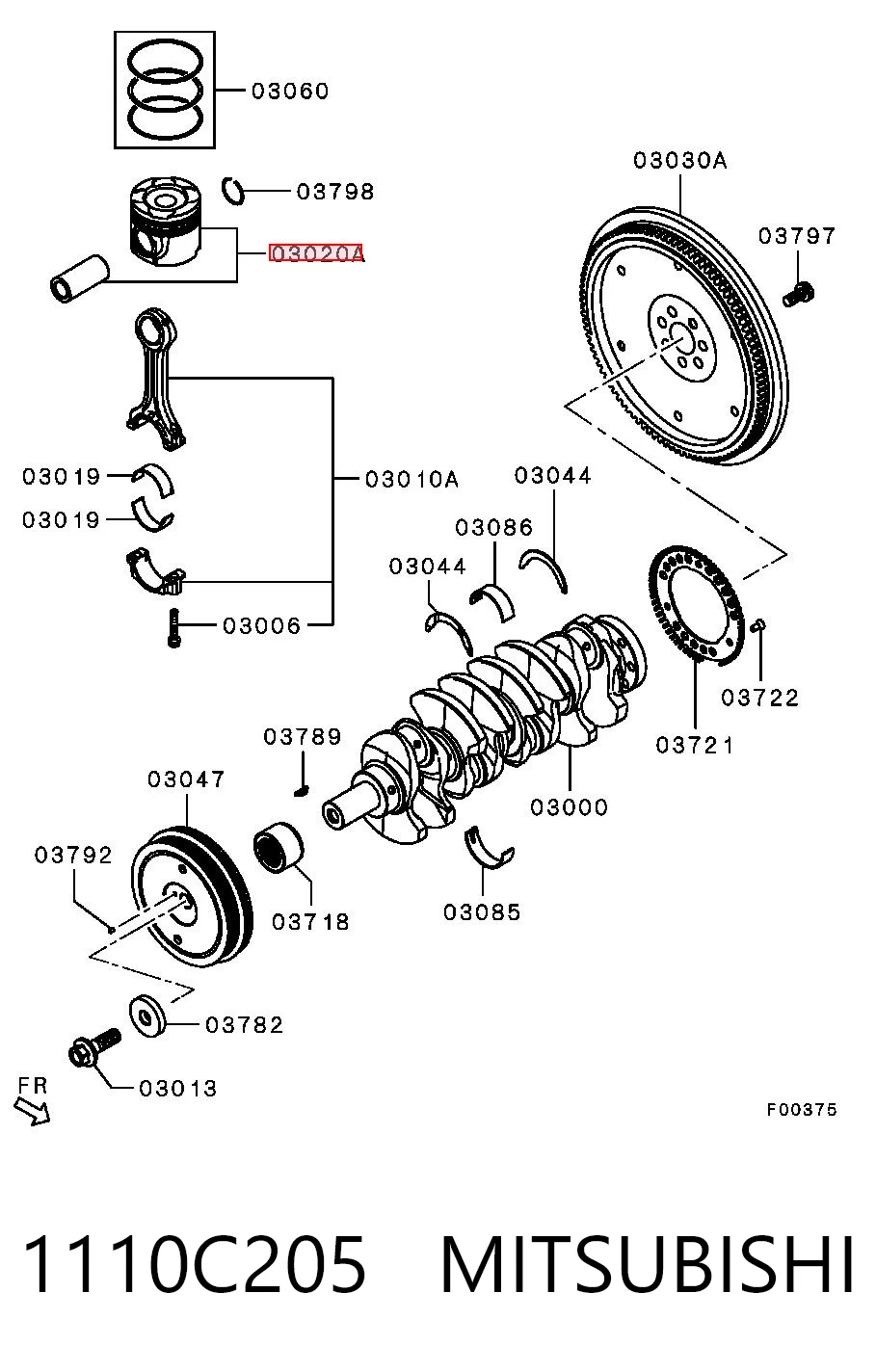 1110C205 Mitsubishi