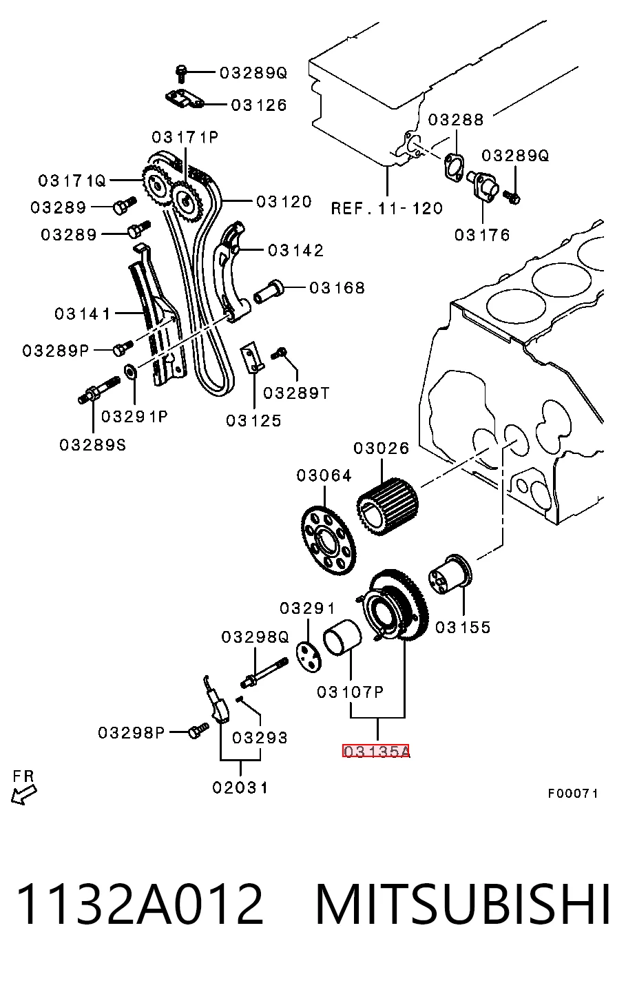 1132A012 Mitsubishi