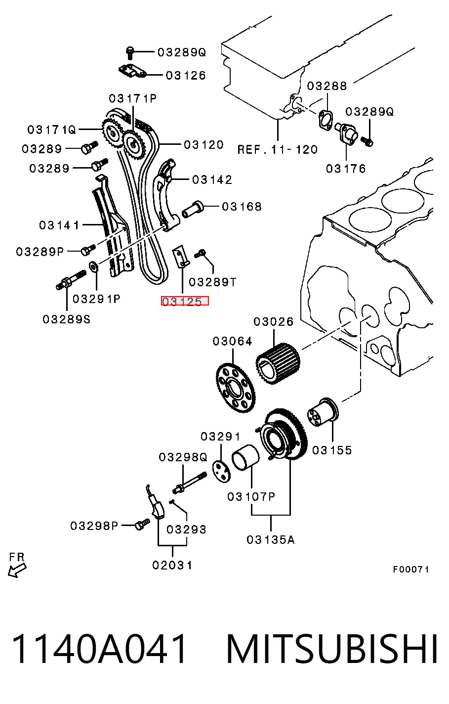 1140A041 Mitsubishi