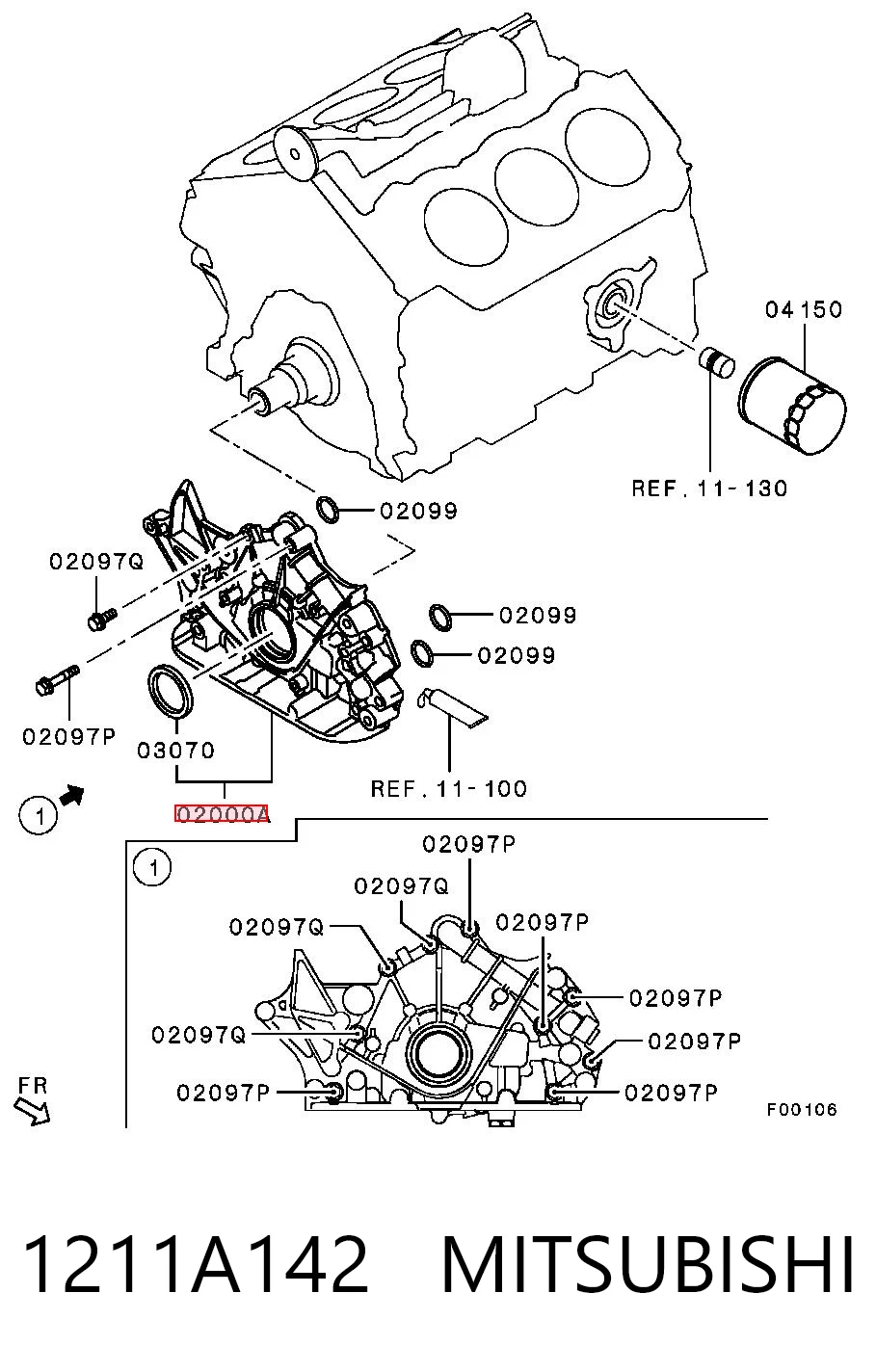 Bomba de óleo Mitsubishi Outlander III GF, GG ao melhor preço