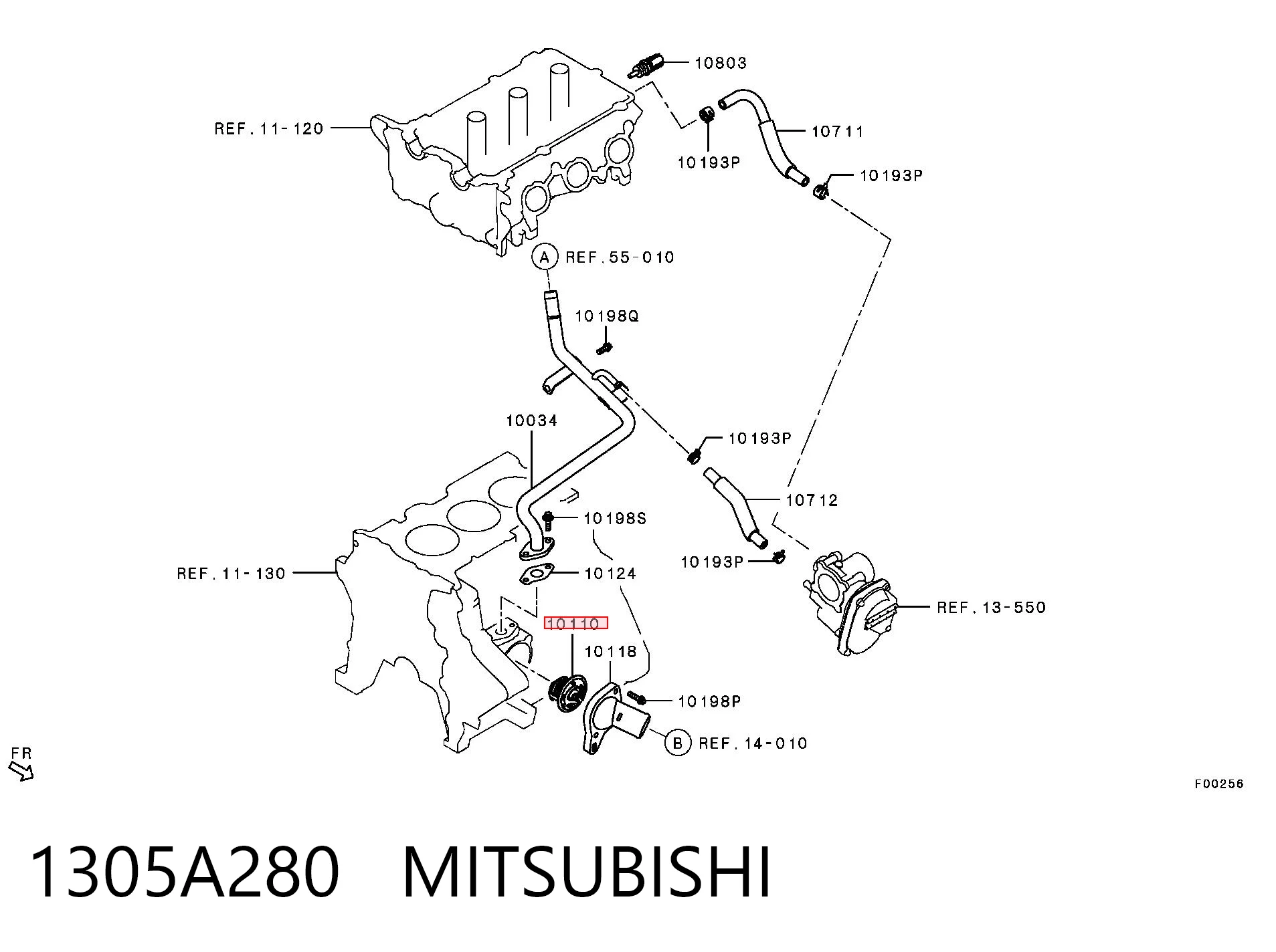 1305A280 Mitsubishi Termostato
