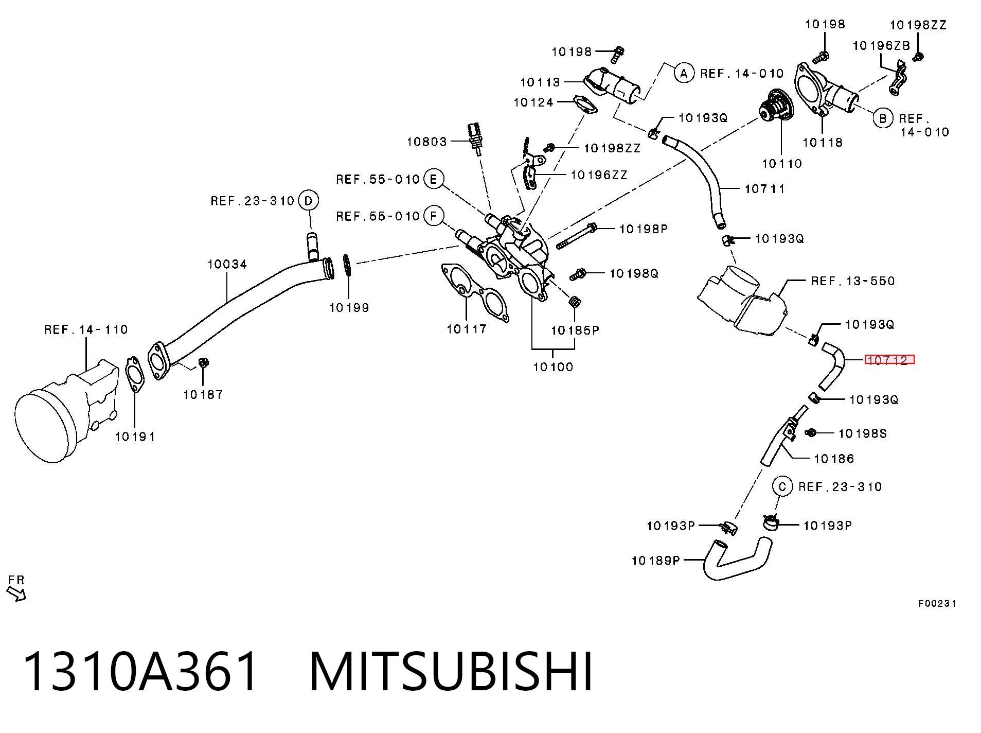 1310A361 Mitsubishi 