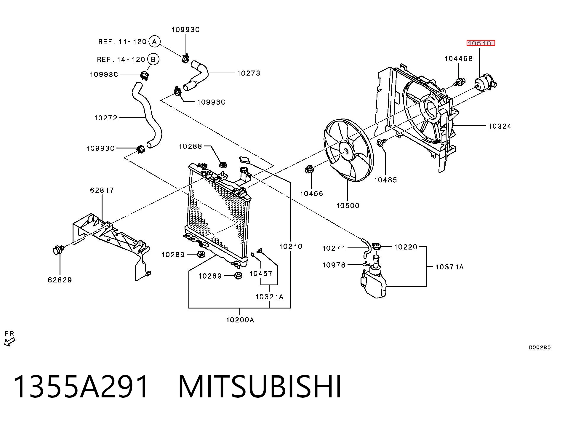 1355A291 Mitsubishi