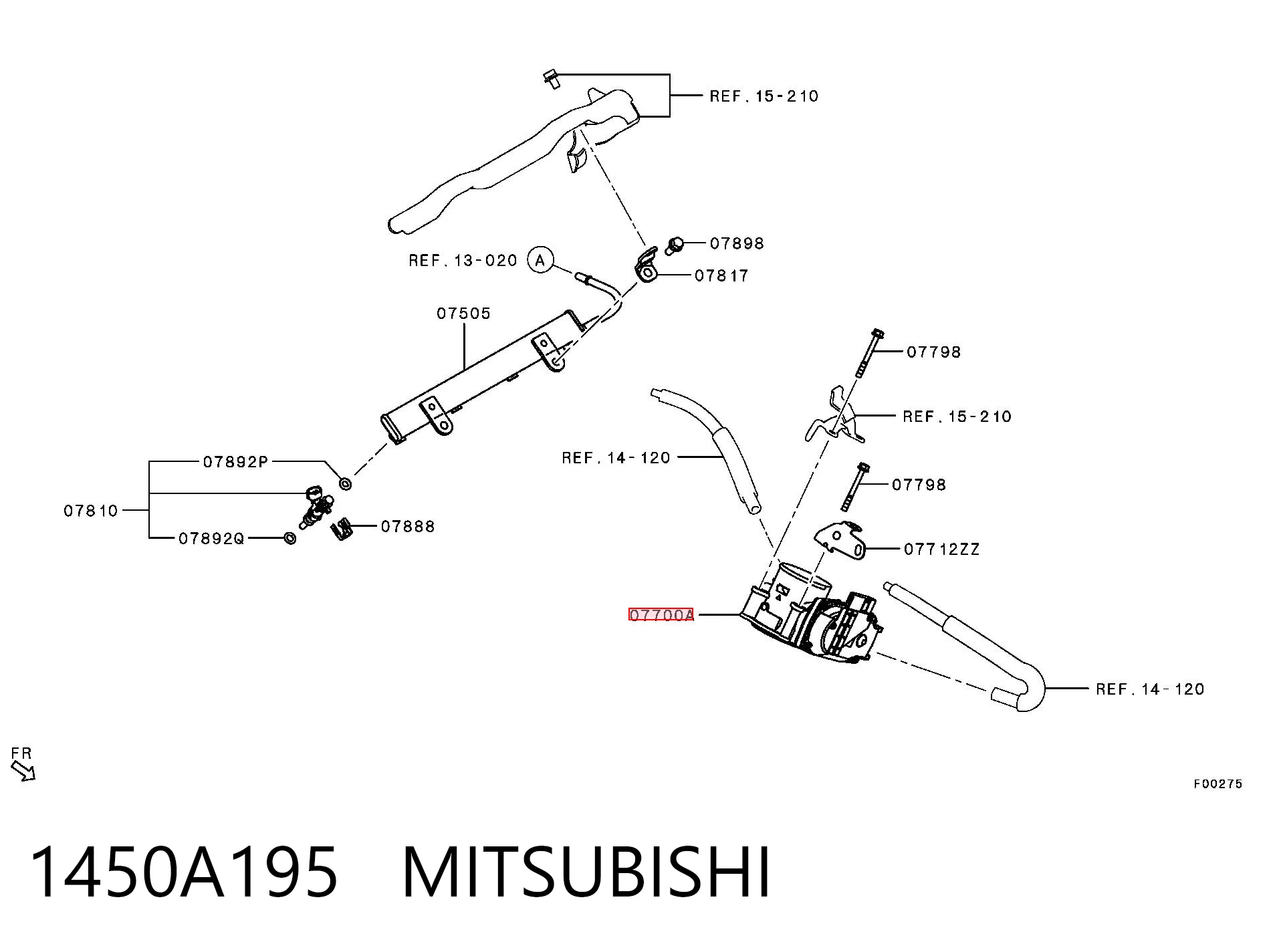 Válvula de borboleta montada para Mitsubishi Outlander III GF, GG