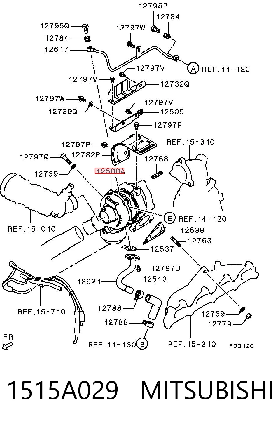 1515A029 Mitsubishi Turbina