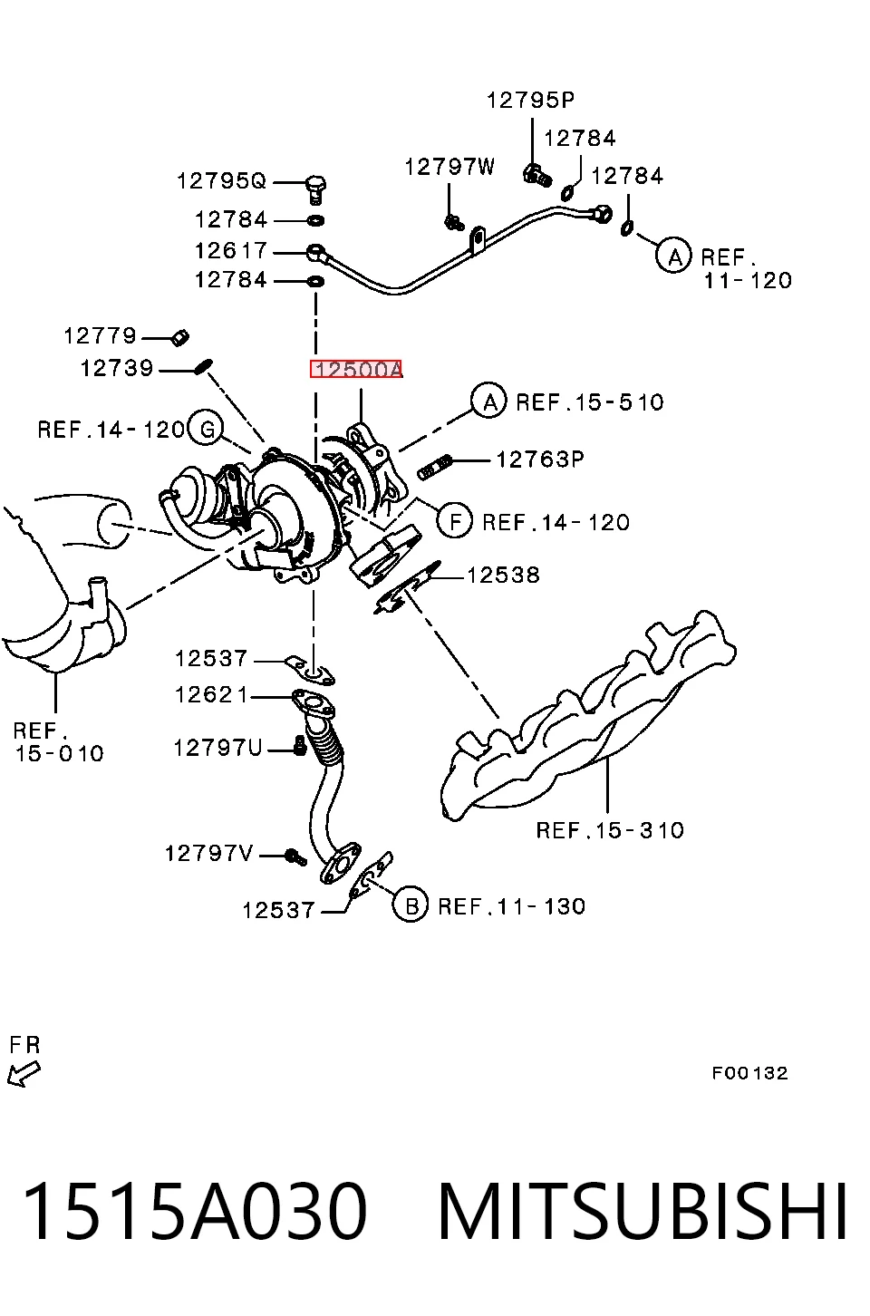 1515A030 Mitsubishi Turbina