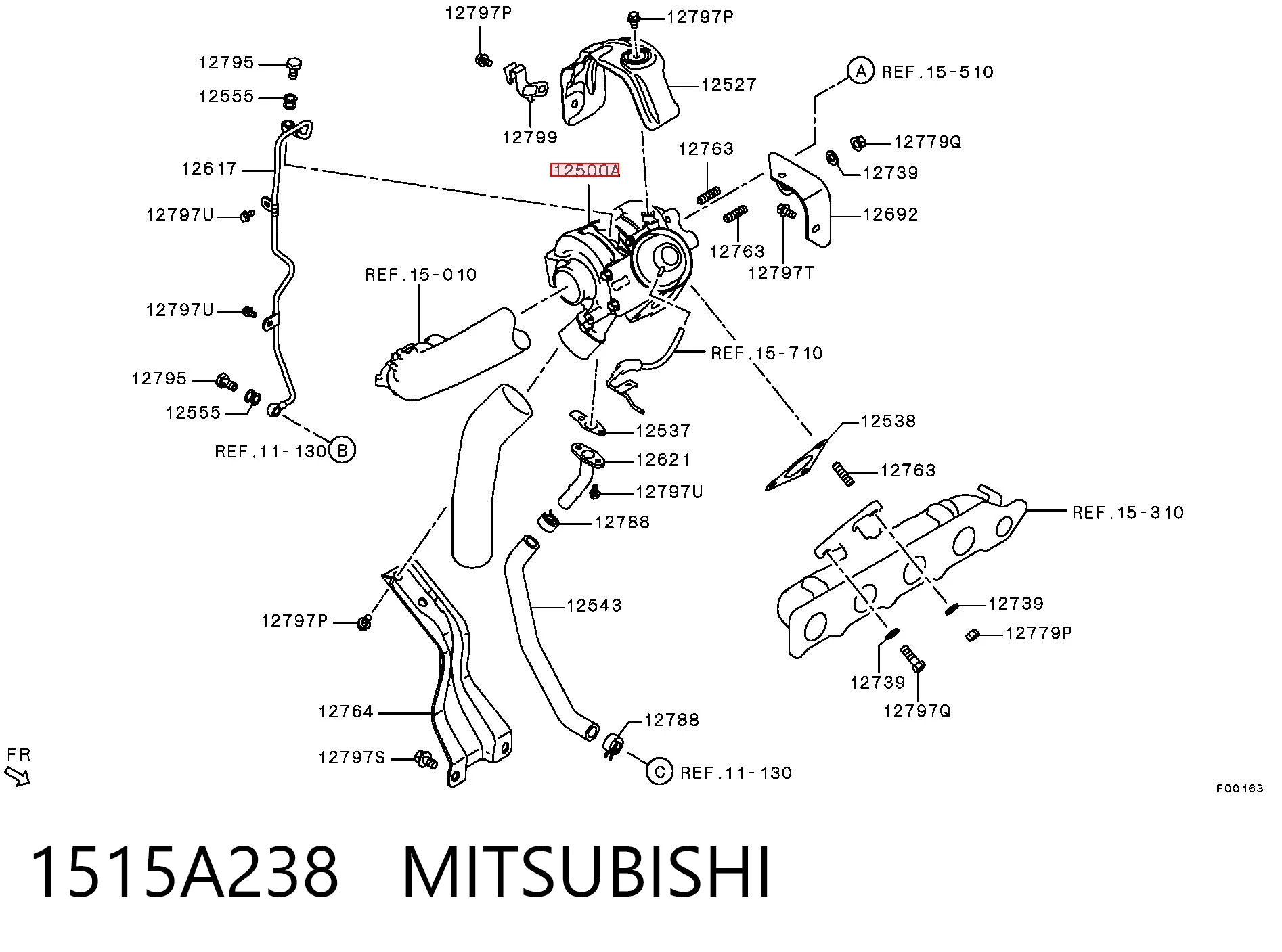 Turbina para Mitsubishi Outlander III GF, GG