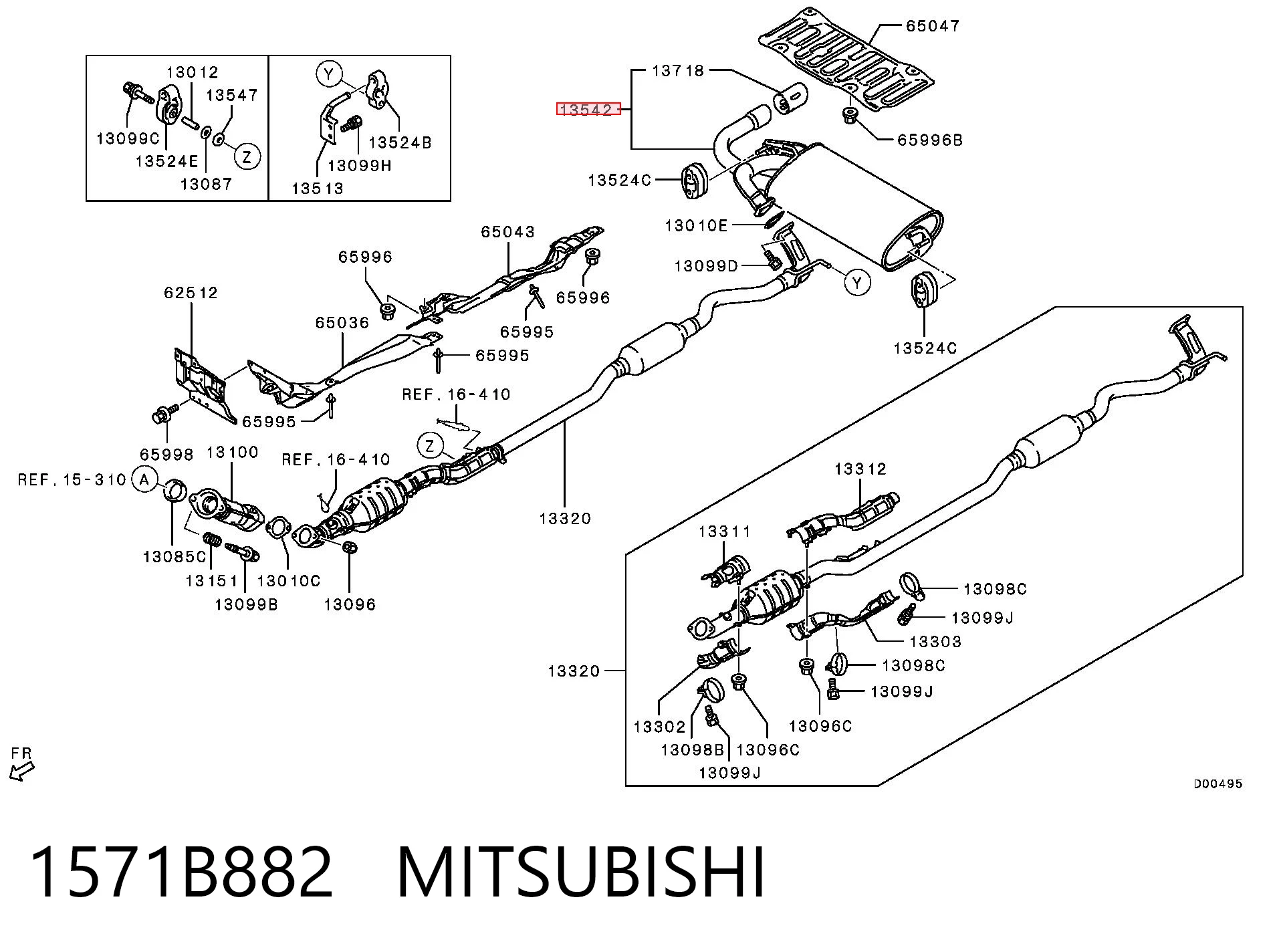 Silenciador, parte traseira Mitsubishi ASX GA ao melhor preço