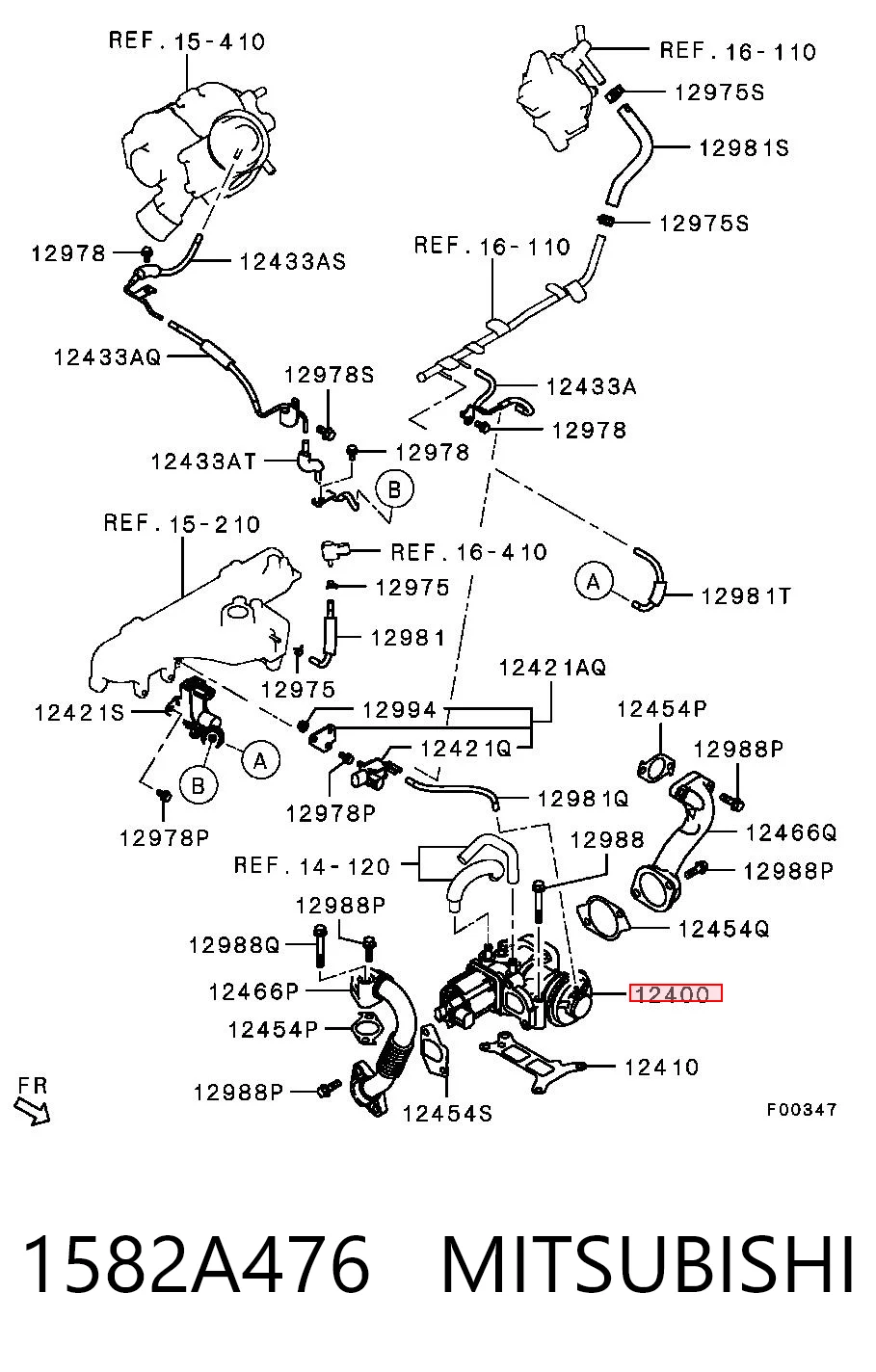 1613381580 Peugeot/Citroen Válvula EGR de recirculação dos gases