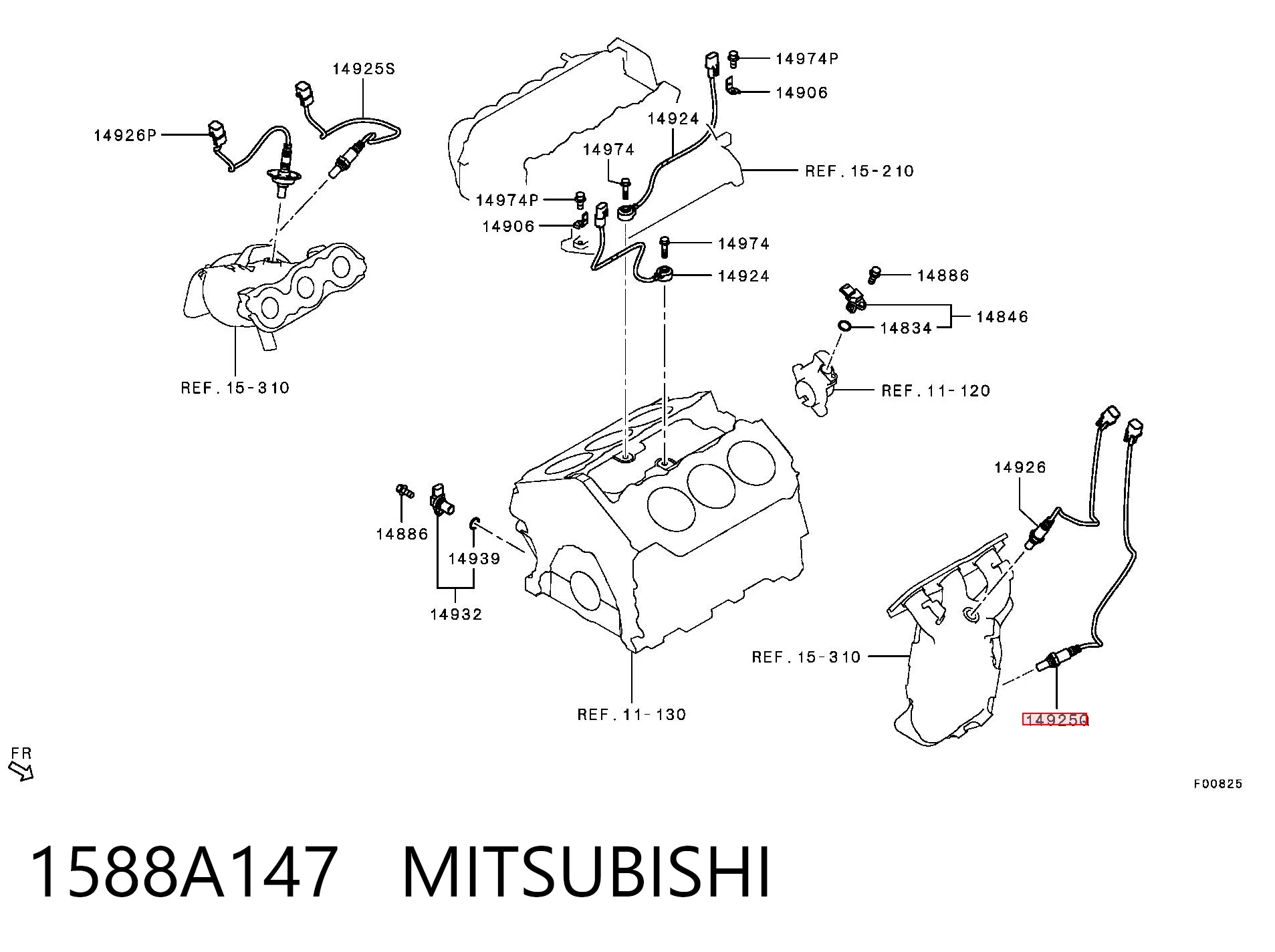 2131574 General Motors Sonda lambda, sensor de oxigênio