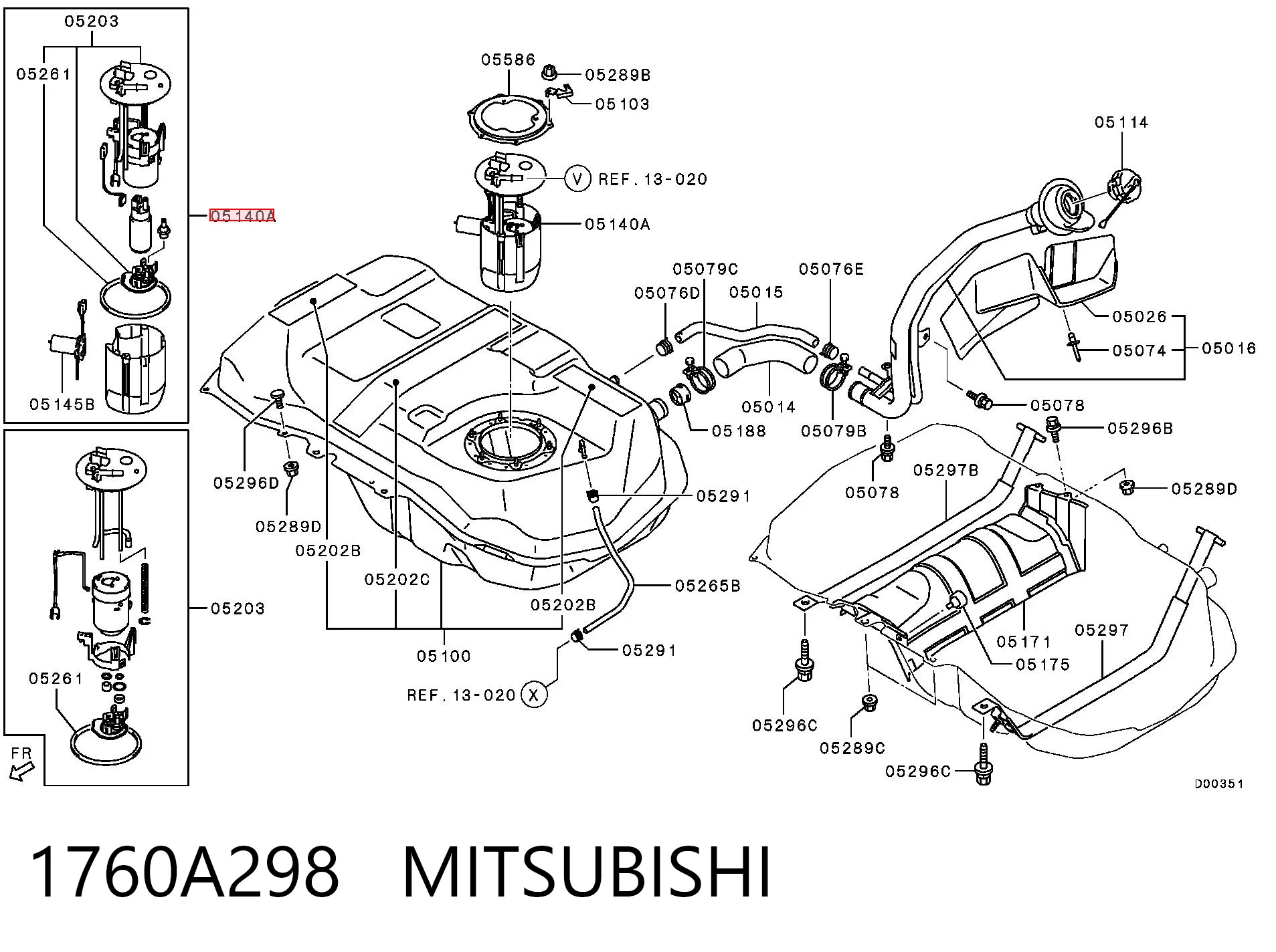 Módulo de bomba de combustível com sensor do nível de combustível Mitsubishi Outlander preço, a partir de 20,45 USD