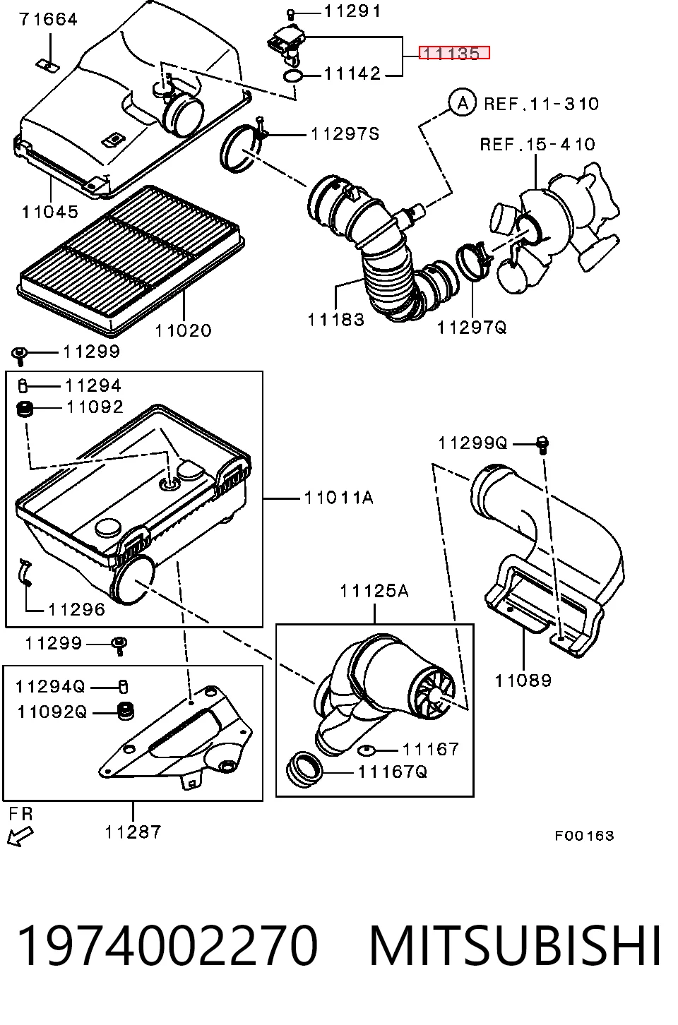 Compre Sensor de fluxo (consumo) de ar, medidor de consumo M.A.F. - (Mass Airflow) Mazda 3 