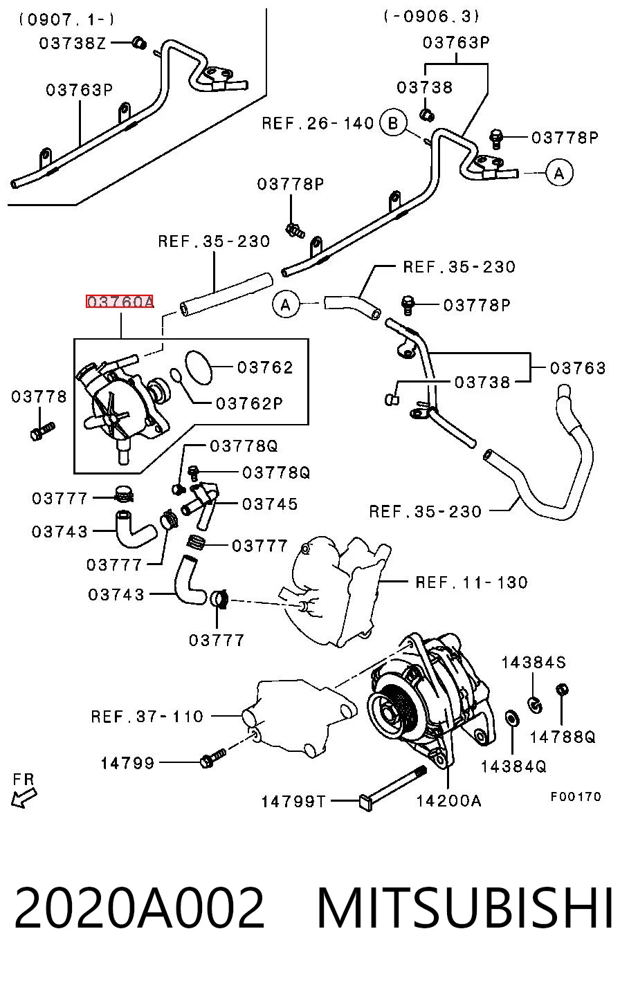 2020A002 Mitsubishi Bomba a vácuo