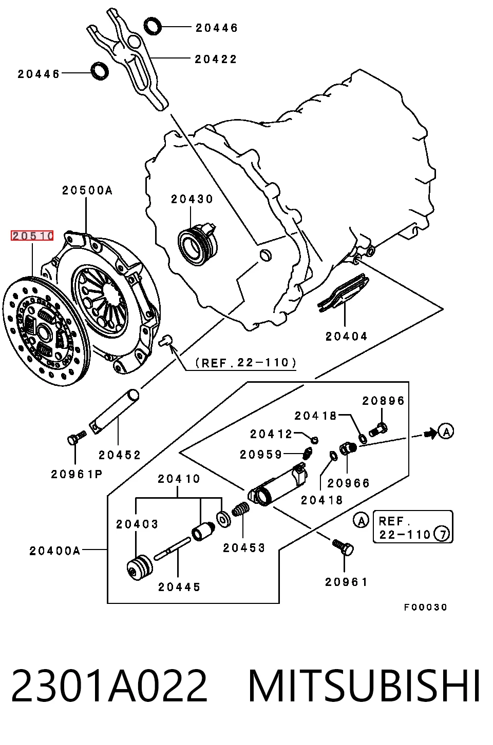 2301A022 Mitsubishi