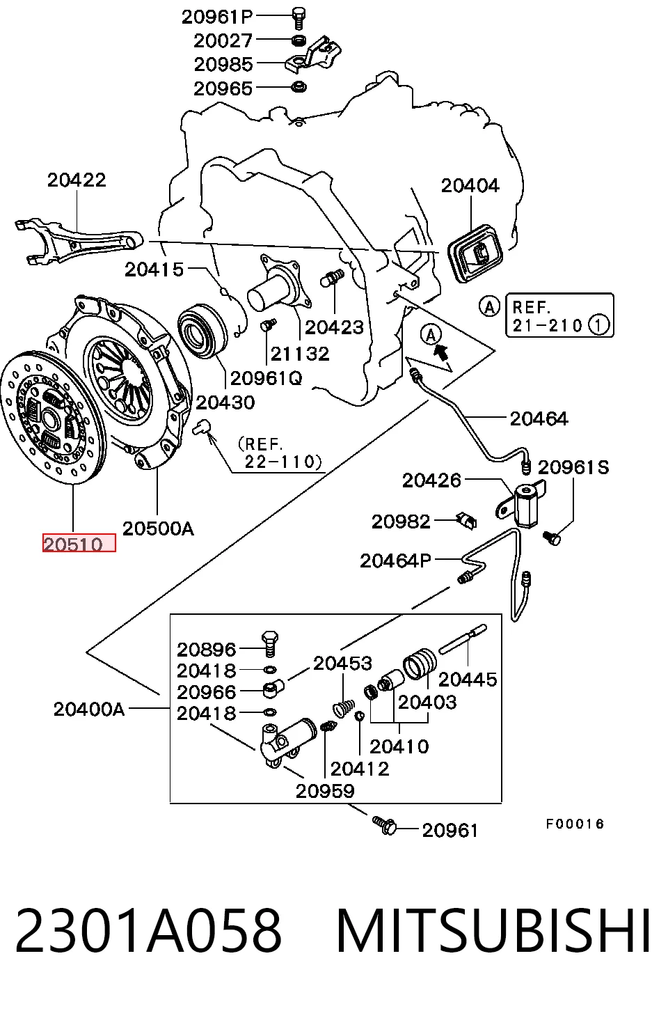 2301A058 Mitsubishi