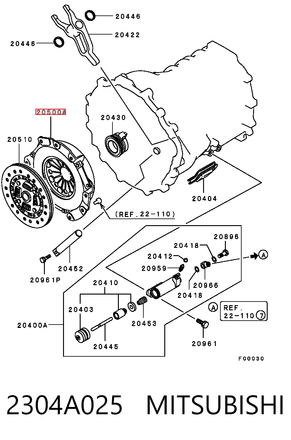 2304A025 Mitsubishi