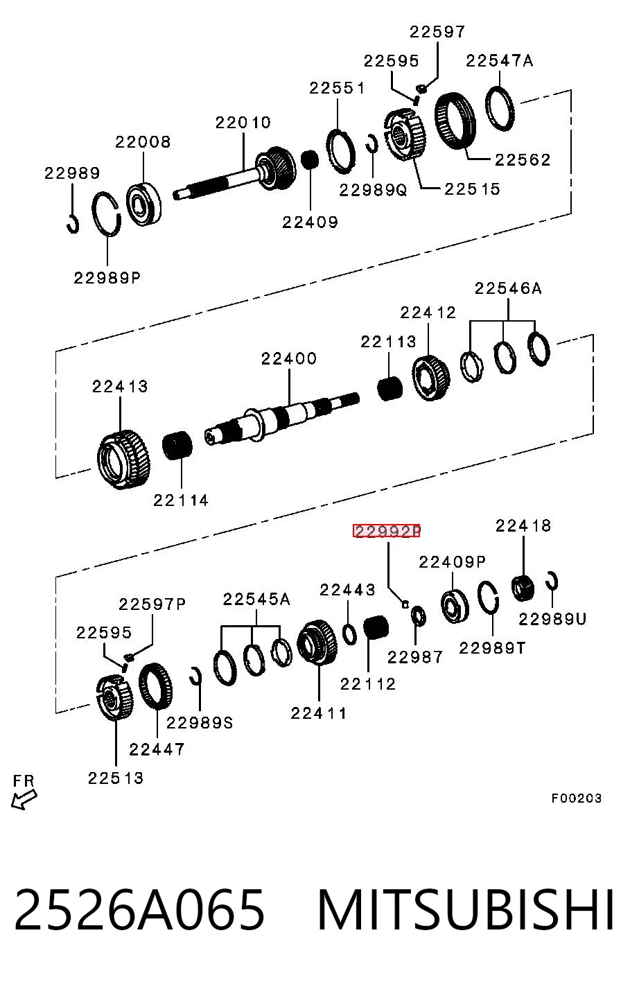 2526A065 Mitsubishi