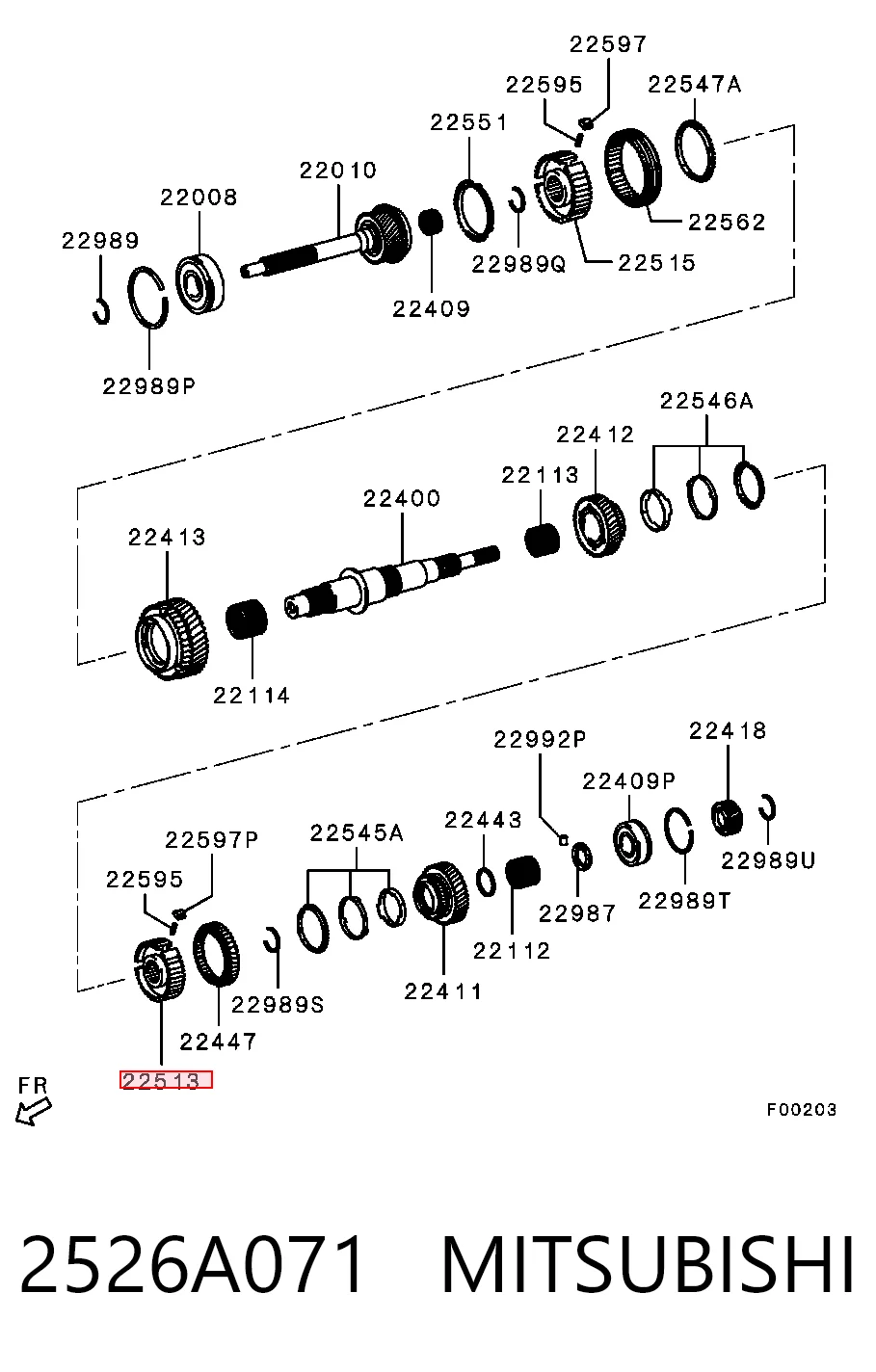 2526A071 Mitsubishi