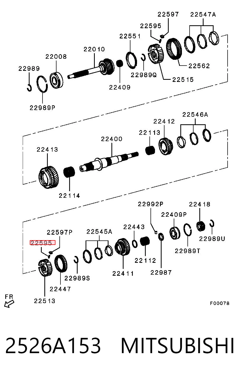 2526A153 Mitsubishi