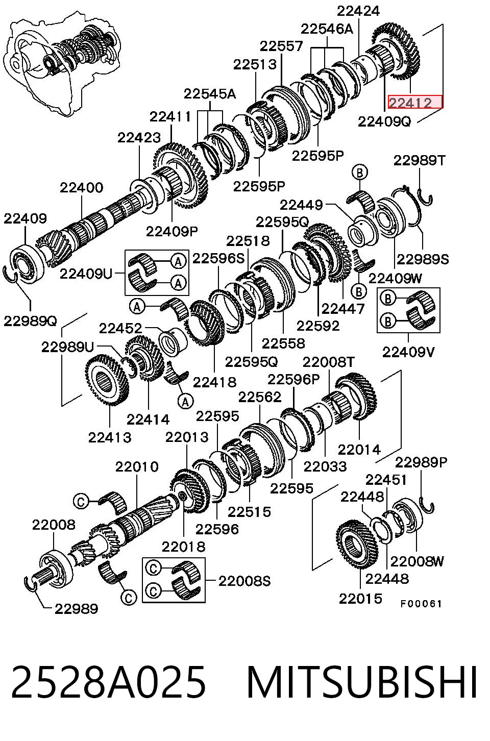 2528A025 Mitsubishi