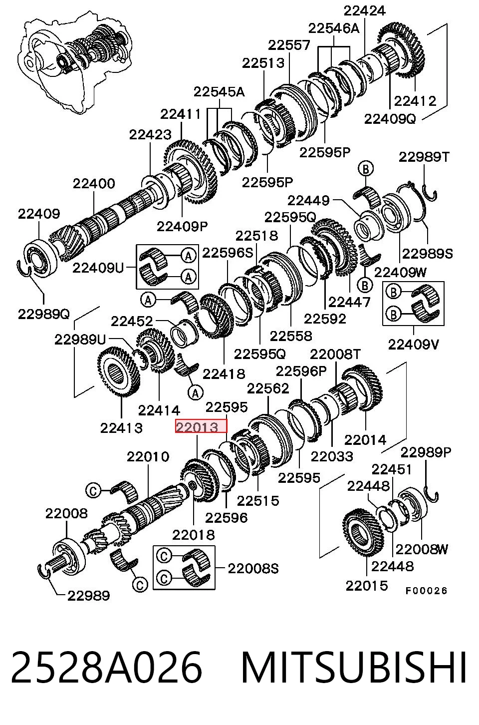 2528A026 Mitsubishi
