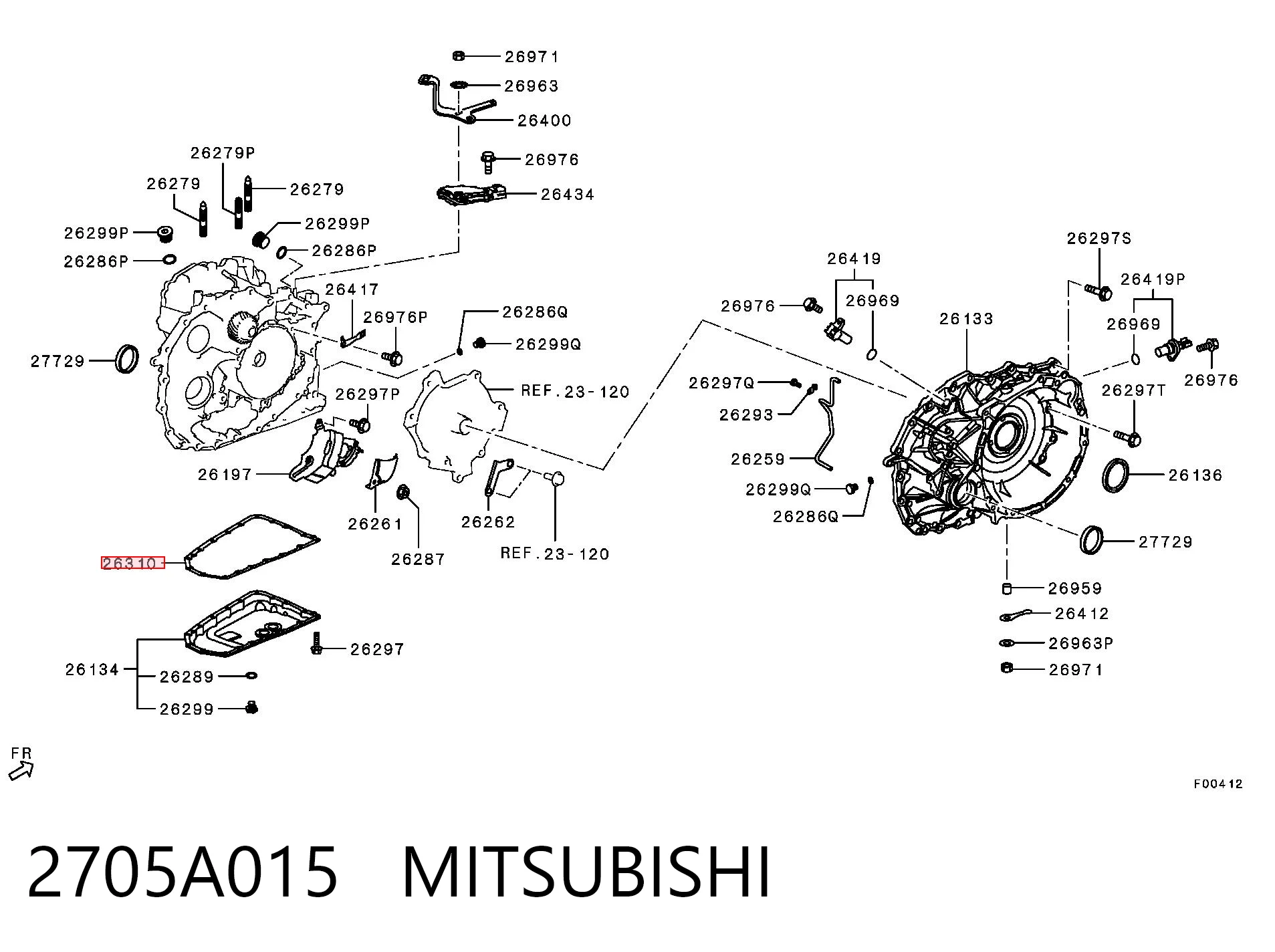 2705A015 Mitsubishi