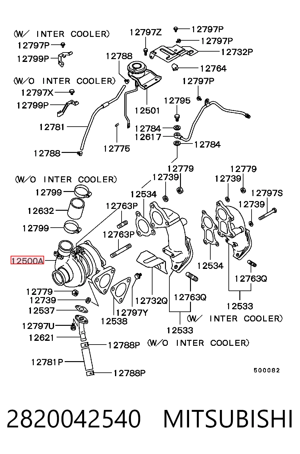 2820042540 Mitsubishi Turbina