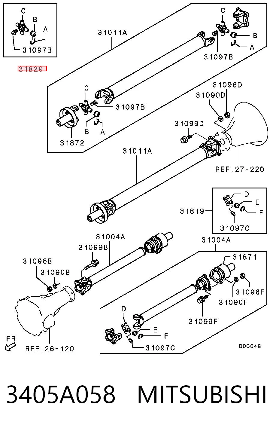 3405A058 Mitsubishi