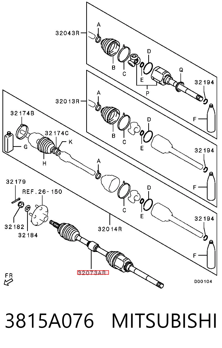 3815A076 Mitsubishi