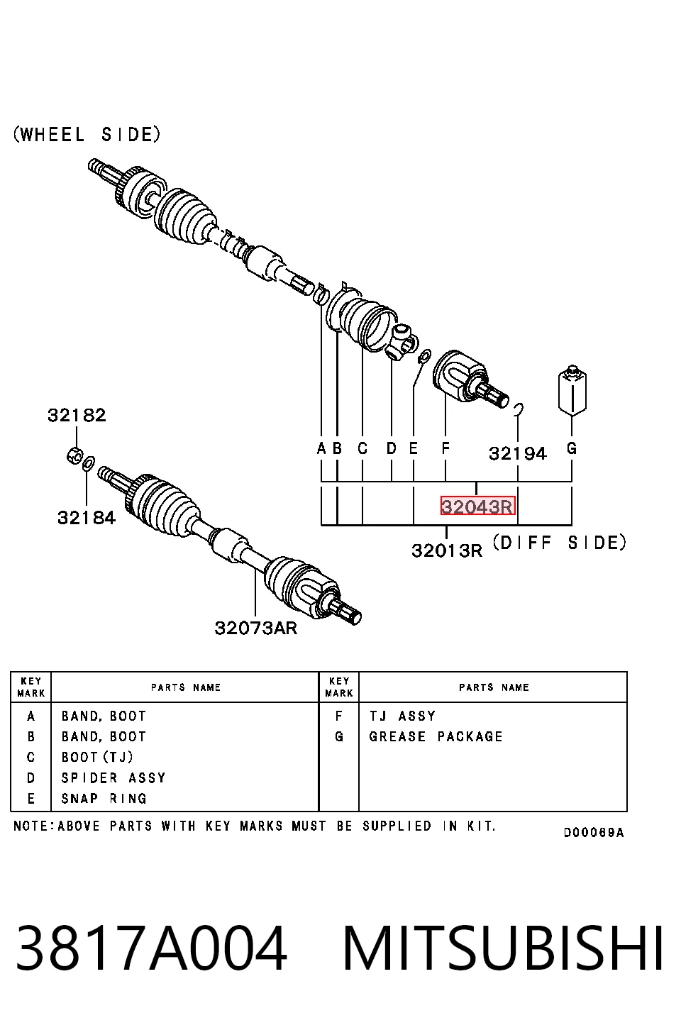 3817A004 Mitsubishi