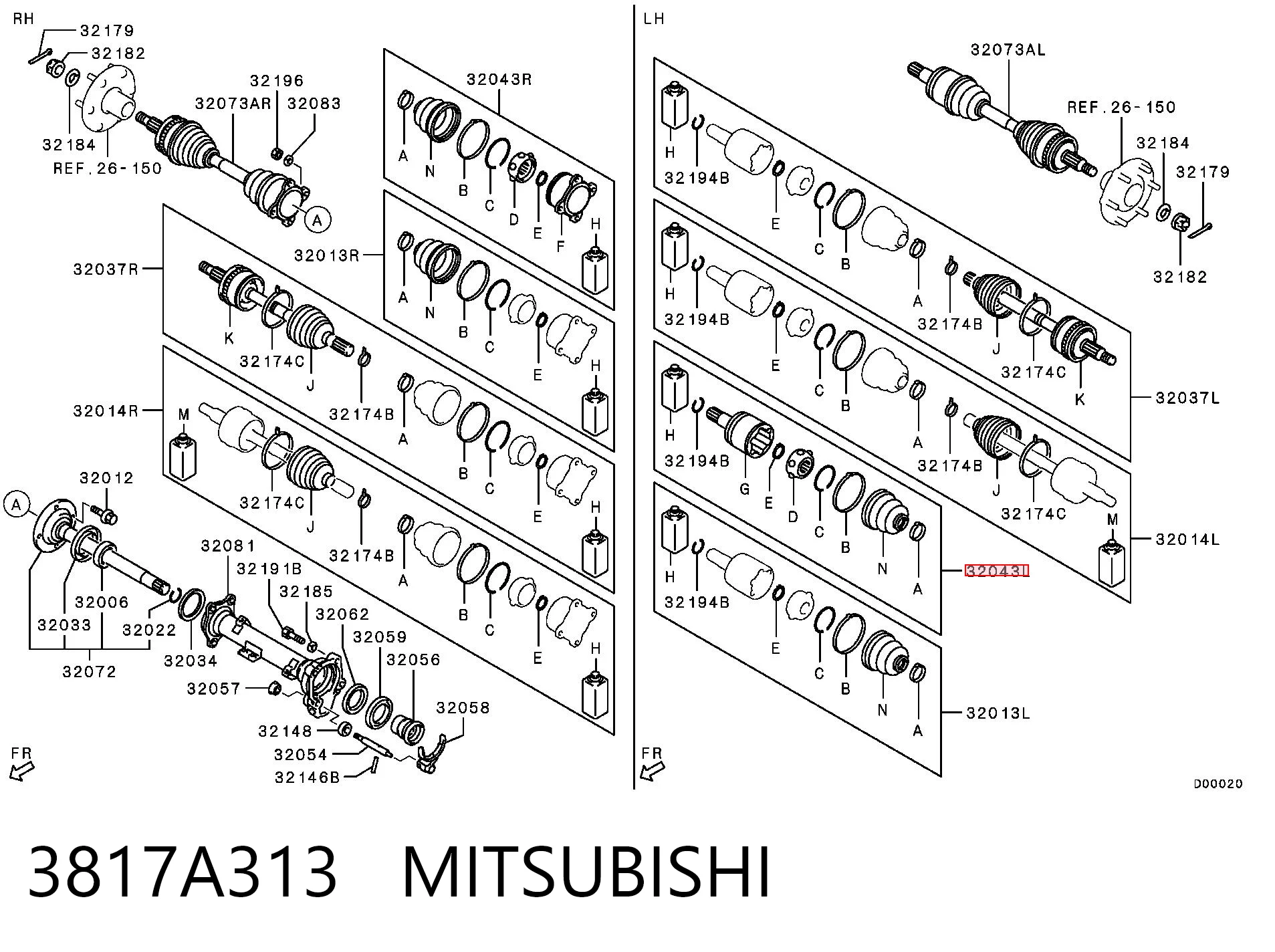 3817A313 Mitsubishi